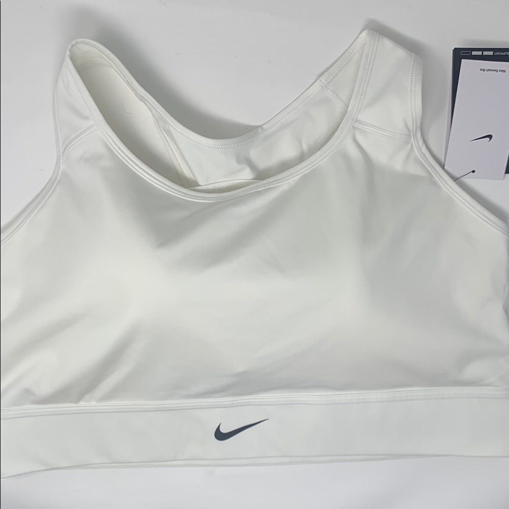 NEW Nike Women's dri fit training White Sports Bra 3X